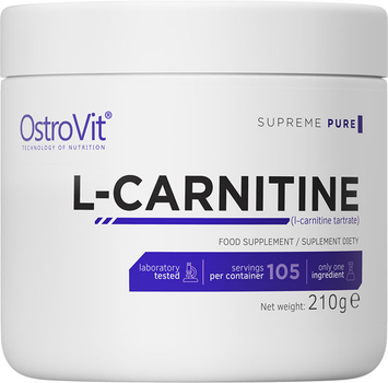 Жироспалювач OstroVit L-Carnitine 210 г (5902232610529)