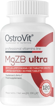 Харчова добавка OstroVit MGZB ULTRA 120 таблеток (5903246220254)