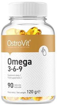 Kwasy tłuszczowe OstroVit Omega 3-6-9 90 kapsułek (5903246220339)