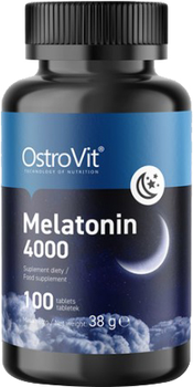 Харчова добавка OstroVit Melatonin 4000 100 таблеток (5903933902487)