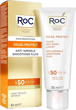 Krem do twarzy RoC Soleil Protect Anti-Wrinkle Smoothing Fluid SPF 50 Nawilżający 50 ml (1210000800077)