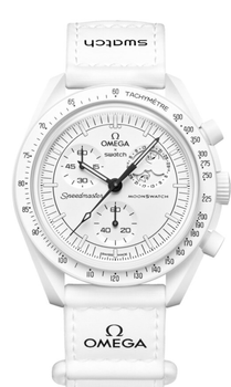 Наручные часы Swatch x Omega Bioceramic MoonSwatch Collection «Mission to the Moonphase» — Full Moon (SO33W700)