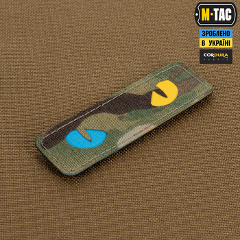 Нашивка M-Tac Cat Eyes Laser Cut Multicam/Yellow/Blue/GID