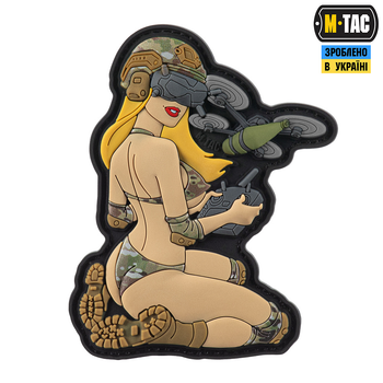 Нашивка M-Tac Tactical girl №6 PVC Yellow/MC V2