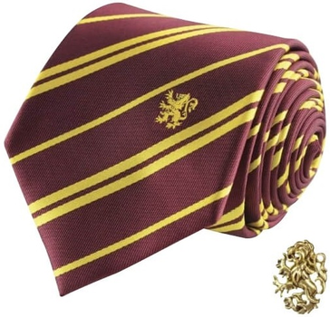 Краватка Harry Potter Deluxe Ґрифіндор з металевим значком (4895205600638)