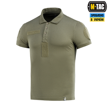 Поло M-Tac НГУ зі світловідбивним написом 65/35 Army Olive L