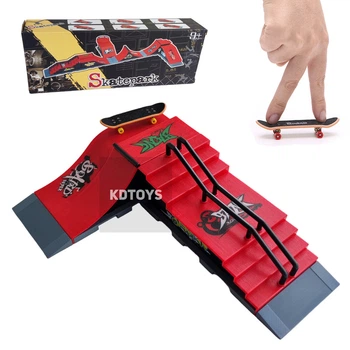 Набор фингерборд Skatepark fingerboard скейт парк пальчиковый скейт-фингерборд 2 скейта в комплекте (4568 EF)