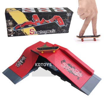Набор фингерборд Skatepark fingerboard скейт парк пальчиковый скейт-фингерборд 2 скейта в комплекте (4568 BE)