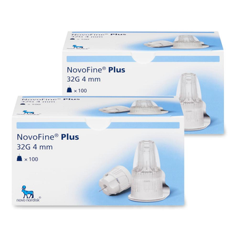 Иглы для инсулиновых ручек "Novofine Plus" 4 мм (32G x 0,23 мм), 200 шт.