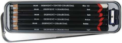 Набір олівців Derwent Charcoal вугільних 6 шт (5028252170307)