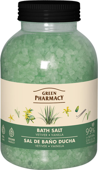 Сіль для ванн Green Pharmacy Ветівер і ваніль 1000 г (4823015945465)