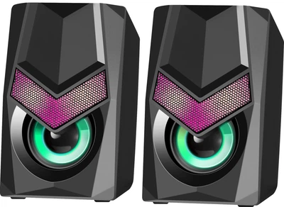 Компьютерные колонки 2.0 Defender Solar 1 6Вт RGB USB Black (65401)