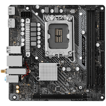 Материнская плата ASRock H610M-ITX/eDP 1700/H610 2*DDR4 PCIex16 HDMI DP eDP 4xSATAIII M.2 GLan 7.1ch miniITX