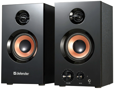 Комп'ютерні колонки Defender Aurora S20 2.0 20Вт RMS Дерево Black (65419)