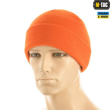 Шапка M-Tac тонкая вязка 100% акрил Orange S/M