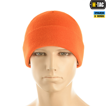 Шапка M-Tac тонкая вязка 100% акрил Orange S/M