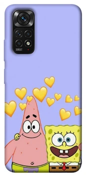 TPU чохол Demsky Губка Боб та Патрік для Xiaomi Redmi Note 11 (Global) / Note 11S