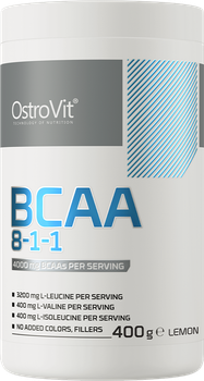 Амінокислота OstroVit BCAA 8-1-1 400 г Лимон (5902232611366)