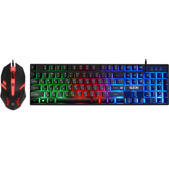 Комплект игровой клавиатуры и мышки Defender Glion C-123 RU USB Black (45122)