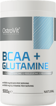 Амінокислота OstroVit BCAA + L-Glutamine 500 г Без смаку (5902232610222)