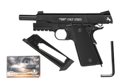 Пневматический пистолет Umarex Colt M45 CQBP BLACK Blowback кал.4,5мм