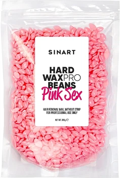 Віск для депіляції в гранулах Sinart Hard Waxpro Beans Pink Sex 300g.