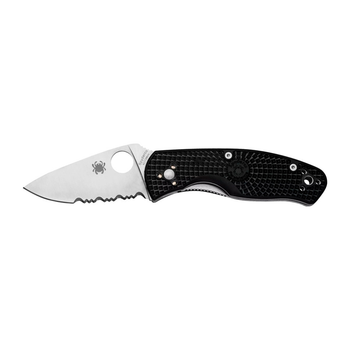 Ніж складальний Spyderco Persistence FRN напівсерейтор тип замка Liner Lock C136PSBK