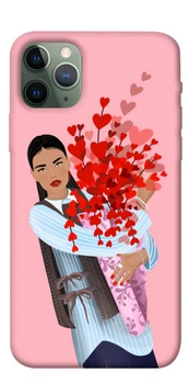 TPU чохол Demsky Дівчина з квітами для Apple iPhone 11 Pro (5.8")