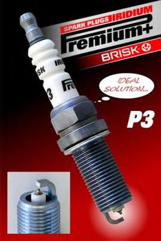 Свеча зажигания BRISK Iridium Premium + P3 (1 шт.) Brisk (1621)
