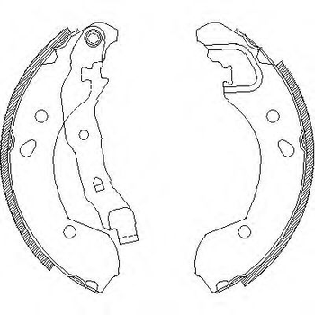 Тормозная колодка барабанная Woking (Z4168.00) Woking (Z416800)