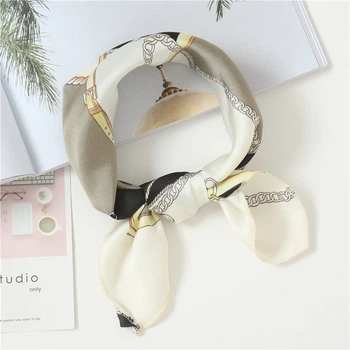 Жіноча хустка бандана шарф пов'язка на шию сумку голову Honey Fashion Accessories хакі (12-183)