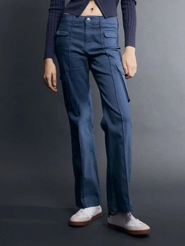 Штани жіночі H&M 061181641_blue 42 Сині (6666000320407)