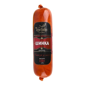 Ковбаса веганська Шинка ТМ Vegitaliya 330г