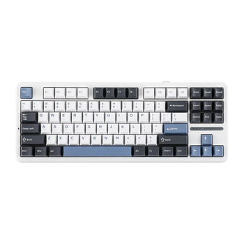 Безпровідна механічна клавіатура з Hot-Swap AULA F87 PRO White-Blue