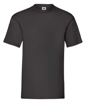 Футболка чоловіча Fruit of the Loom ValueWeight 4XL Чорний (0610360364XL)