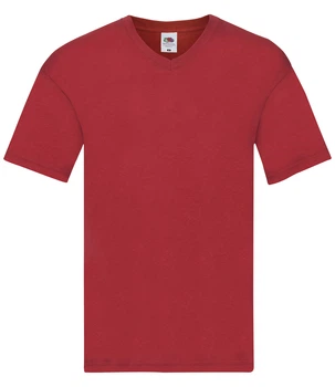 Футболка мужская Fruit of the Loom Original v neck T L Красный (061426040L)