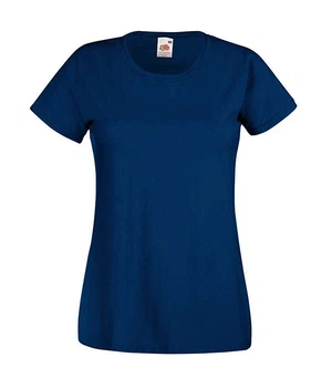 Футболка женская Fruit of the Loom Valueweight lady-fit XL Синий (061372032XL)