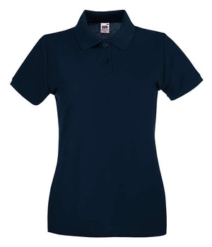 Футболка поло женская Fruit of the Loom Premium polo lady-fit S Темно-синий (0630300AZS)