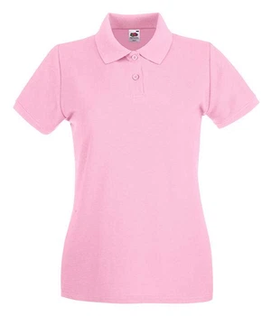 Поло Fruit of the Loom Premium polo lady-fit S Светло-Розовый (063030052S)