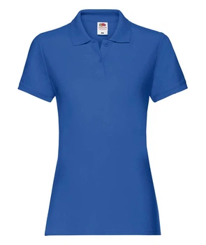 Футболка поло жіноча Fruit of the Loom Premium polo lady-fit XL Яскраво-синій (063030051XL)