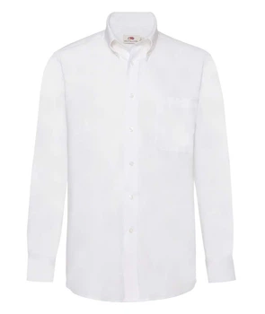 Рубашка мужская Fruit of the Loom Oxford shirt long sleeve 3XL Белый (0651140303XL)