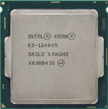Intel Xeon E3-1240 v5 SR2LD 3.50GHz 8MB Quad Core LGA1151, 80W, Skylake Б/В