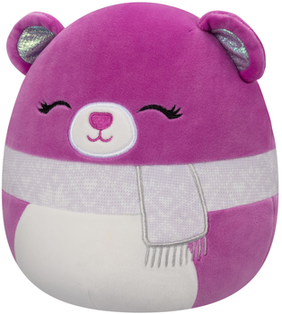 Maskotka Squishmallows Little Plush Crisanta Purple Bear W/Scarf 19 cm (0196566186767)