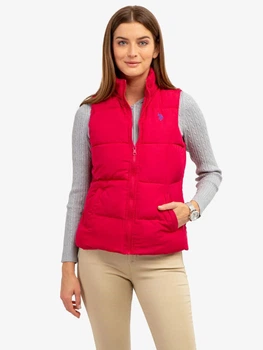 Теплий жилет короткий жіночий U.S. Polo Assn 57601636 S Рожевий (1159805652)