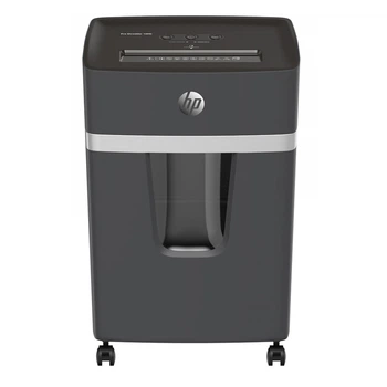 Уничтожитель документов шредер HP Pro Shredder 10MC 2812 A4 80g х10 листов 2*15 20л Black