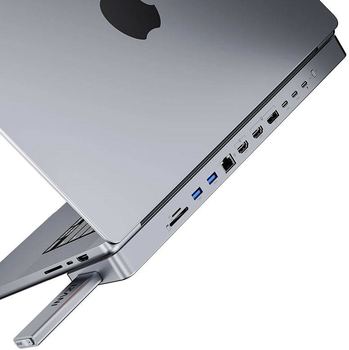 Stacja dokująca USB-C Invzi MagHub 12w2 do MacBook Pro 16" z kieszenią SSD Gray (MH01-16)