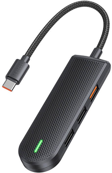 Hub USB-C Mcdodo 5w1 USB 2.0 x 3 + USB 3.0 + SD/TF Black (HU-1430)