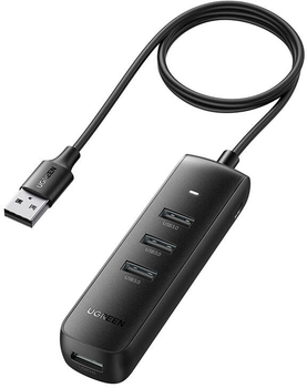 Адаптер 4в1 Ugreen Хаб USB do 4 x USB 1 m Black (6941876226887)