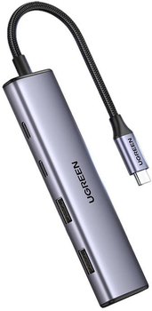 Adapter Hub USB-C Ugreen 2 x USB-A + 2x USB-C (6941876213955)