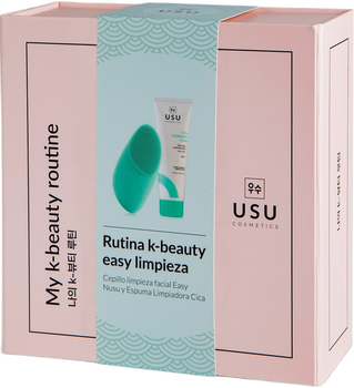 Набір для догляду за обличчям Usu Cosmetics My K-Beauty Easy Rutine Очищувальна пінка 120 мл + Щіточка для очищення обличчя (8435531100974)